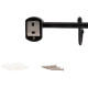 Qtap Тримач для рушника Liberty 3 гачка 365 мм QTLIBBLM1154-3 Black