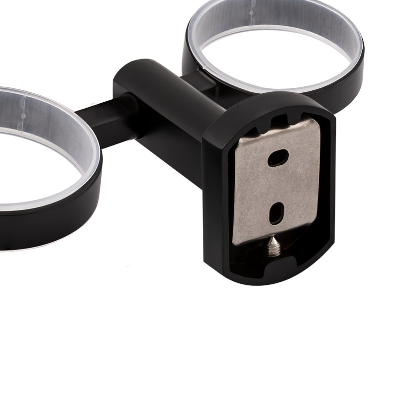 Qtap Склянка з тримачем Liberty настінна подвійна QTLIBBLM1155 Black