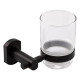 Qtap Склянка з тримачем Liberty настінна QTLIBBLM1158 Black