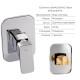Qtap Комплект для душу Namesti Chrome: Змішувач QTNAM6025102NC + Шланг QTHADPVC120C + Лійка QTCRMB120 + Підключення QTCRMBH130