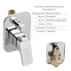 Qtap Комплект для душу Namesti Chrome: Змішувач QTNAM6225102NC + Лійки (QTRUC125CRM45954,QTHLA107CRM45784) + Шланг QTHADPVC200C + QTCRMBH130