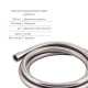 Qtap Комплект для душу Namesti Chrome: Змішувач QTNAM6225102NC + Лійки (QTRUC125CRM45954,QTHLA107CRM45784) + Шланг QTHADPVC200C + QTCRMBH130