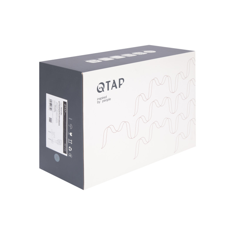 Змішувач для ванни Qtap Nando з душовим гарнітуром QTNAN259CRM48651 Chrome SD00054775