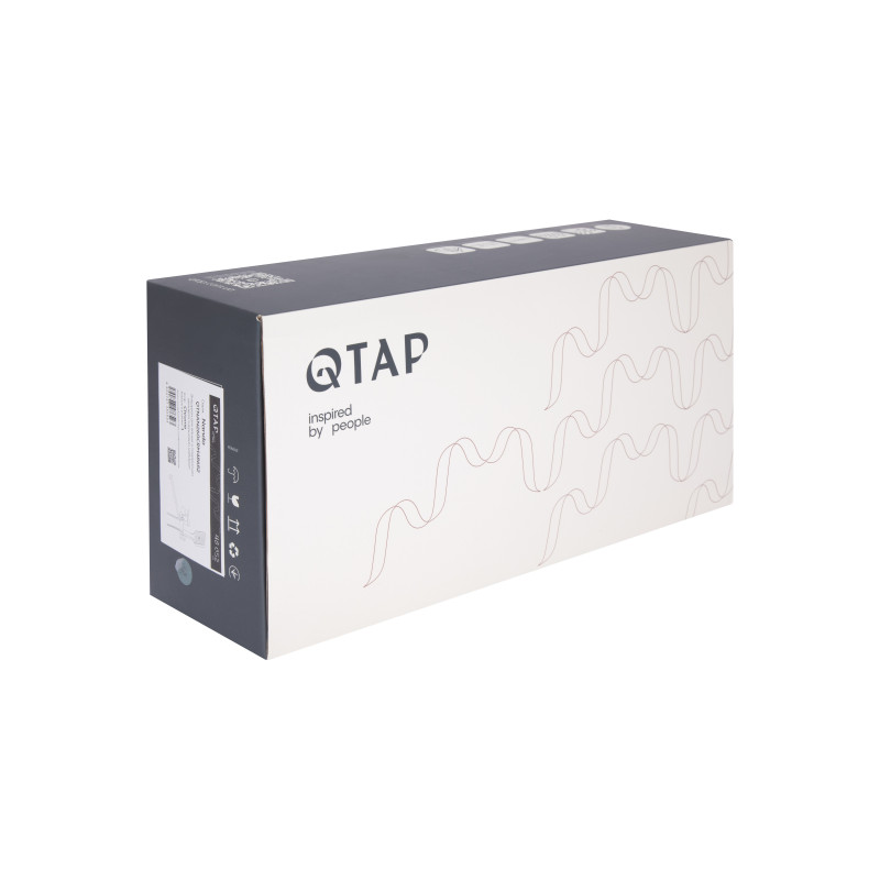 Змішувач для ванни Qtap Nando з довгим поворотним виливом та душовим гарнітуром QTNAN260CRM48652 Chrome SD00054776
