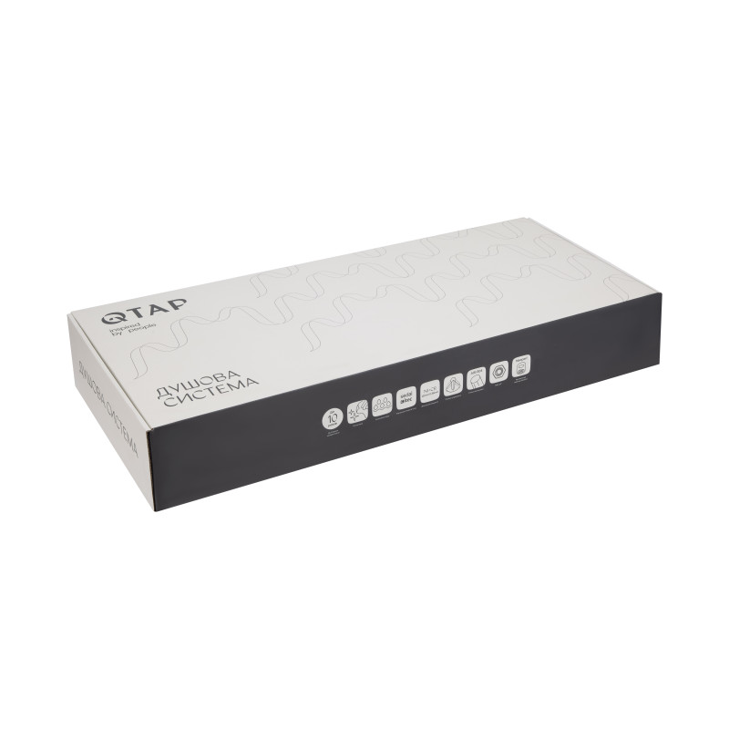 Qtap Душова система універсальна Presto на три споживача (з виливом) QTPRE111CRM45575 Chrome