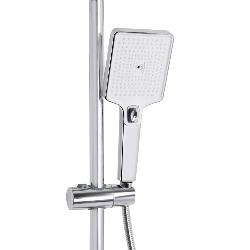 Душова система універсальна Qtap Presto на три споживачі (з виливом) QTPRE111CRW45580 Chrome/White SD00051704