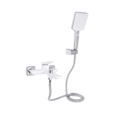 Змішувач для ванни Qtap Presto (з душовим гарнітуром) QTPRE259CRW45579 Chrome/White SD00051703