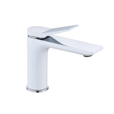 Qtap Змішувач для раковини Presto QTPRE270CRW45576 Chrome/White