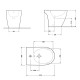 Біде підлогове Qtap Presto 540×340×400 White QTPRE29W43056 SD00049173