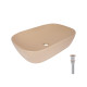 Раковина накладна Qtap Robin 600x390x150 мм, Beige, прямокутна, з донним клапаном QTROB188SB49787 SD00055911