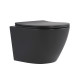 Унітаз підвісний Qtap Robin Ultra Quiet 520×365×340 мм, Anthracite, з сидінням Slim Duroplast / Soft-close / Quick Release QTROB26AN48995 SD00055119