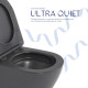 Унітаз підвісний Qtap Robin Ultra Quiet 520×365×340 мм, Anthracite, з сидінням Slim Duroplast / Soft-close / Quick Release QTROB26AN48995 SD00055119