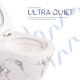 Унітаз підвісний Qtap Robin Ultra Quiet 520×365×340 мм, Marble, з сидінням Slim Duroplast / Soft-close / Quick Release QTROB26MR48998 SD00055122