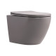 Унітаз підвісний Qtap Robin Ultra Quiet 520×365×340 мм, Stone grey, з сидінням Slim Duroplast / Soft-close / Quick Release QTROB26SG48996 SD00055120