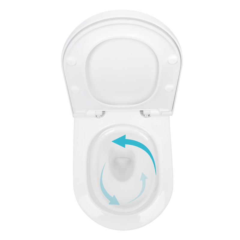 Унітаз підвісний Qtap Robin ML Ultra Quiet 520x365x365 мм, з сидінням Soft-close MagLock, White QTROBML26W49623 SD00055747