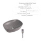 Комплект Qtap Robin Stone grey 3 в 1: підвісний унітаз Ultra Quiet + біде підвісне + раковина накладна QTROBSG49158 SD00055282