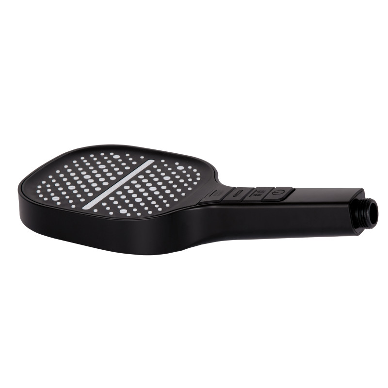 Qtap Лійка для ручного душу Rucni 130x130 мм QTRUC125BLM45957 Black Matt