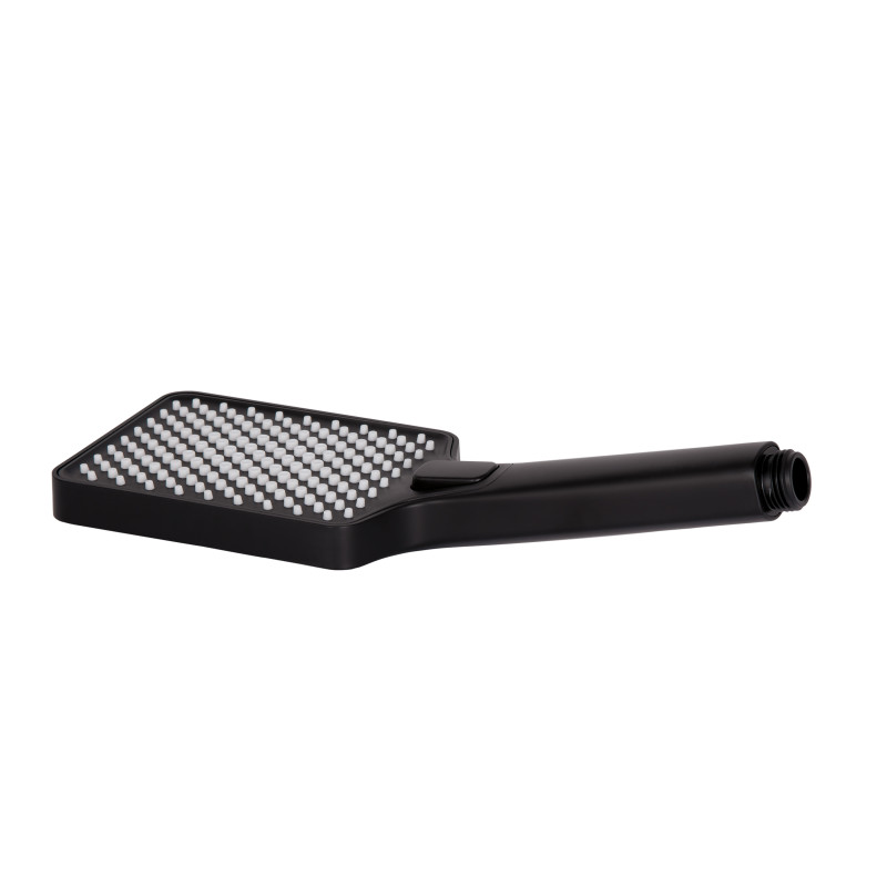 Qtap Лійка для ручного душу Rucni 140x95 мм прямокутна QTRUC125BLM45959 Black Matt