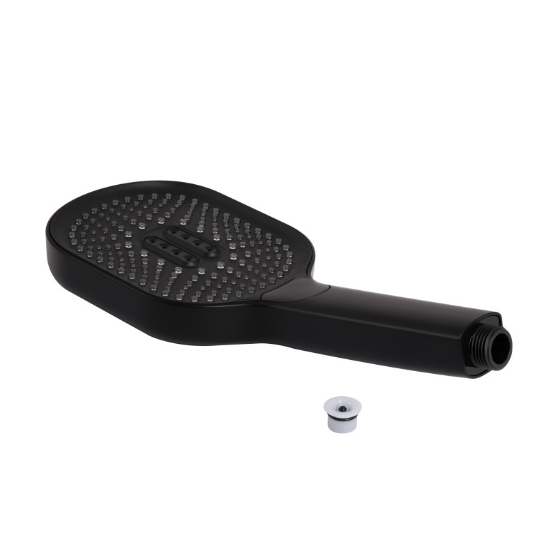 Qtap Лійка для ручного душу Rucni 140*110 мм QTRUC125BLM45961 Black Matt