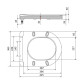 Сидіння для унітаза Qtap (Robin 490) 425x363x50 мм, Matt Black, з мікроліфтом Slim Duroplast, Quick Release QTSC179MB48676 SD00054800