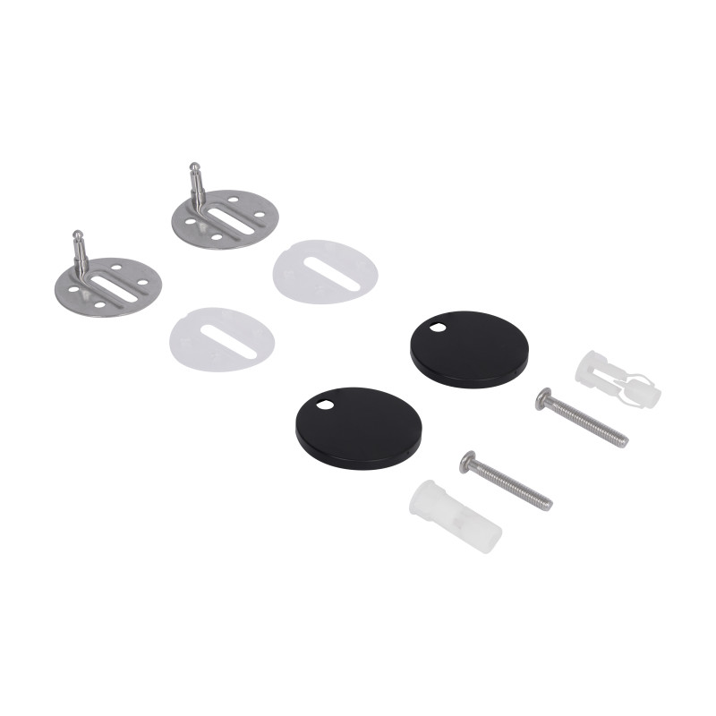 Сидіння для унітаза Qtap (Robin 490) 425x363x50 мм, Matt Black, з мікроліфтом Slim Duroplast, Quick Release QTSC179MB48676 SD00054800