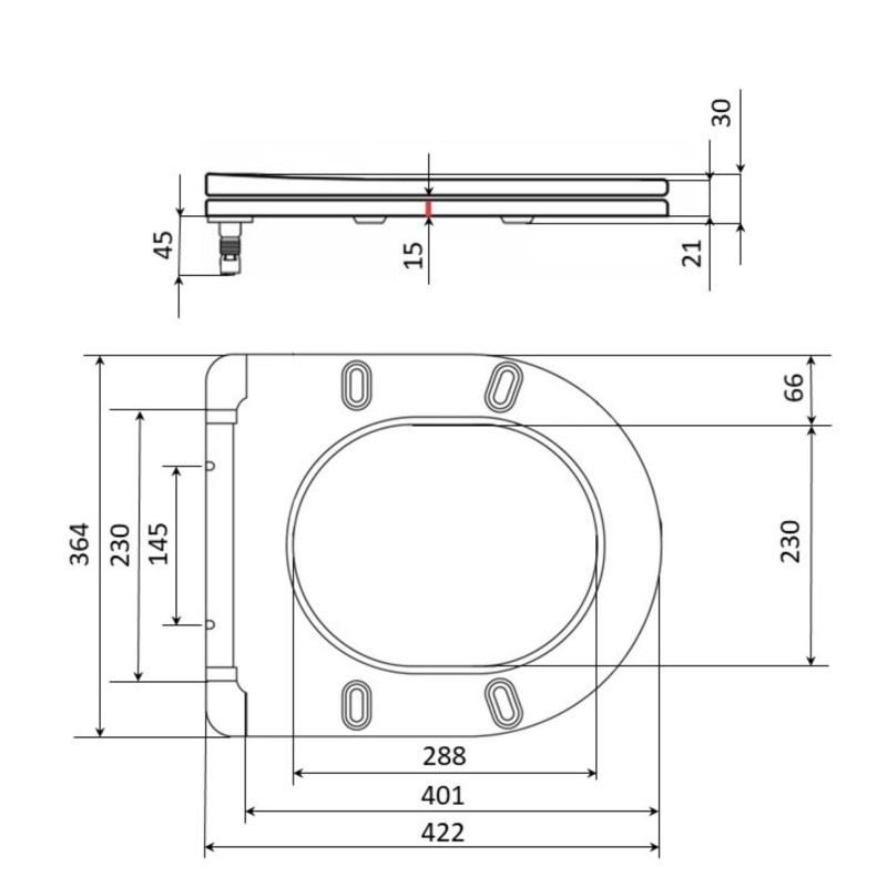 Qtap Сидіння для унітаза (Jay 640, Swan 640) 422x360x30 мм, White, з мікроліфтом, Slim Duroplast, Quick Release QTSC179W48699 SD00054823