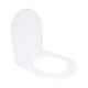 Qtap Сидіння для унітаза (Jay 640, Swan 640) 422x360x30 мм, White, з мікроліфтом, Slim Duroplast, Quick Release QTSC179W48699 SD00054823