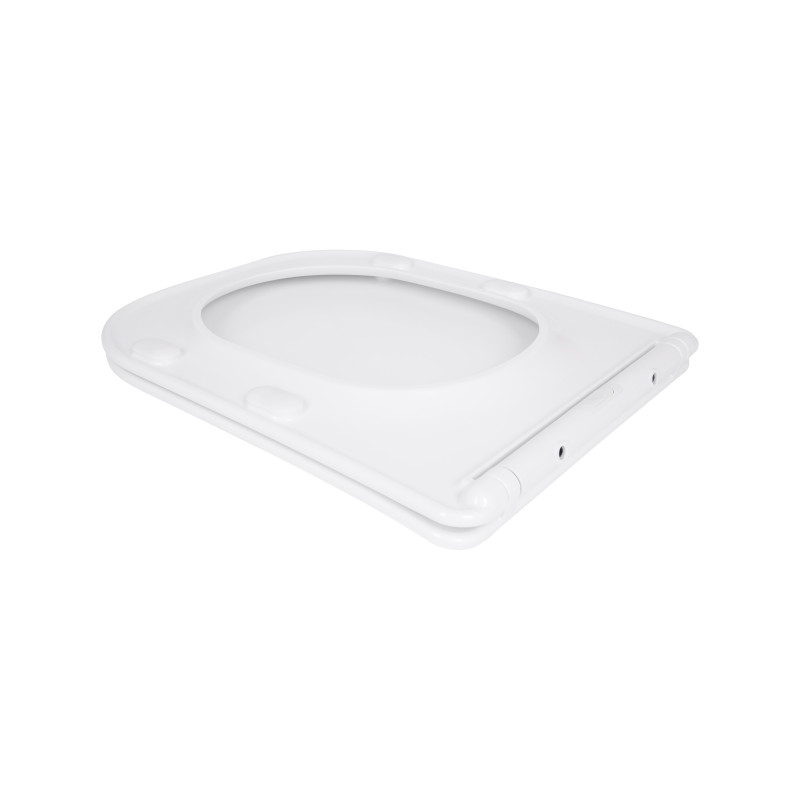 Сидіння для унітазу Qtap (Stork, Aquarius 630) 420x336x22 мм, White, з мікроліфтом, Slim Duroplast, Quick Release QTSC179W49263 SD00055387