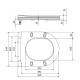 Сидіння для унітазу Qtap (Evia, Arvin, Leo 630) 410x330x22 мм, White, з мікроліфтом, Slim Duroplast, Quick Release QTSC179W49264 SD00055388