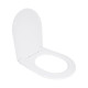 Сидіння для унітазу Qtap (Taurus 490) 422x360x30 мм, White, з мікроліфтом, Slim Duroplast, Quick Release QTSC179W49383 SD00055507