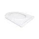 Сидіння для унітазу Qtap (Taurus 490) 422x360x30 мм, White, з мікроліфтом, Slim Duroplast, Quick Release QTSC179W49383 SD00055507
