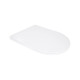 Сидіння для унітазу Qtap (Taurus 520) 455x365x38 мм, White, з мікроліфтом, Slim Duroplast, Quick Release QTSC179W49384 SD00055508