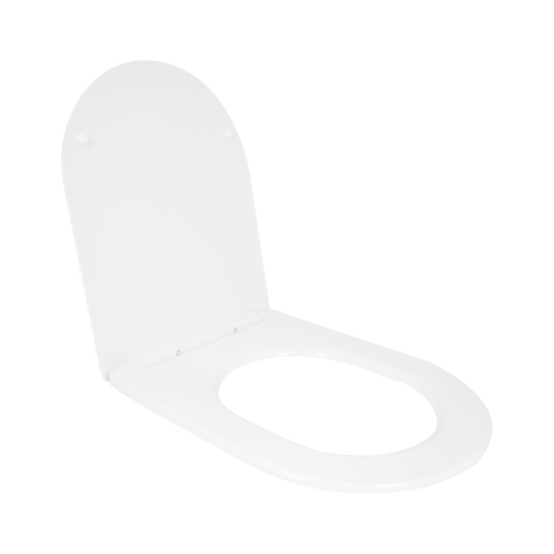 Сидіння для унітазу Qtap (Taurus 520) 455x365x38 мм, White, з мікроліфтом, Slim Duroplast, Quick Release QTSC179W49384 SD00055508