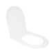 Сидіння для унітазу Qtap (Taurus 520) 455x365x38 мм, White, з мікроліфтом, Slim Duroplast, Quick Release QTSC179W49384 SD00055508