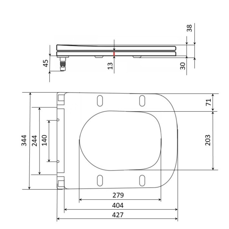 Сидіння для унітазу Qtap (Gemini 490) 428x344x37,5 мм, White, з мікроліфтом, Slim Duroplast, Quick Release QTSC179W49385 SD00055509