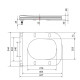 Сидіння для унітазу Qtap (Gemini 490) 428x344x37,5 мм, White, з мікроліфтом, Slim Duroplast, Quick Release QTSC179W49385 SD00055509