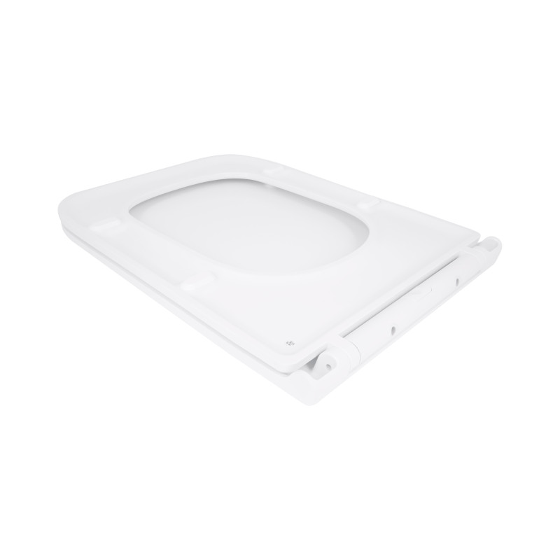 Сидіння для унітазу Qtap (Gemini 520) 448x357x38,5 мм, White, з мікроліфтом, Slim Duroplast, Quick Release QTSC179W49386 SD00055510