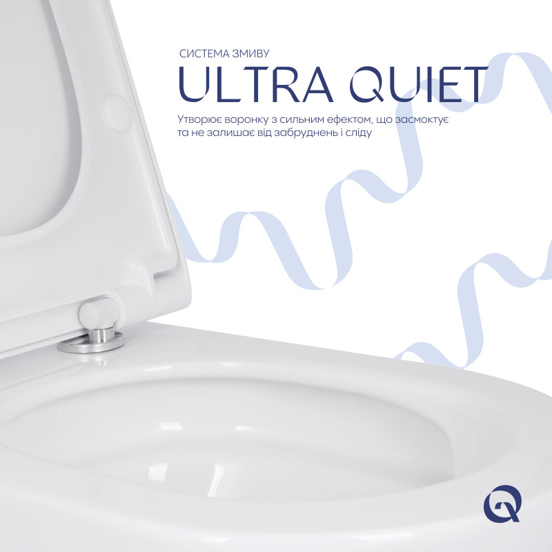 Унітаз підвісний Qtap Scorpio ML Ultra Quiet 490x365x325 мм, з сидінням Soft-close MagLock, White QTSCOML26W49622 SD00055746
