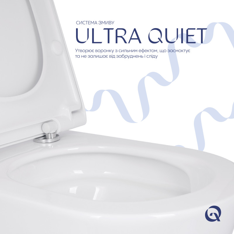 Унітаз підвісний Qtap Scorpio ML Ultra Quiet 520x365x365 мм, з сидінням Soft-close MagLock, White QTSCOML26W49624 SD00055748
