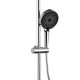 Qtap Душова система універсальна Sloup термостатична на два споживача QTSL57103ONC Chrome