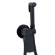 Qtap Набор для гігієнічного душу Slavonice округлий QTSLA262BLM45917 Black Matt