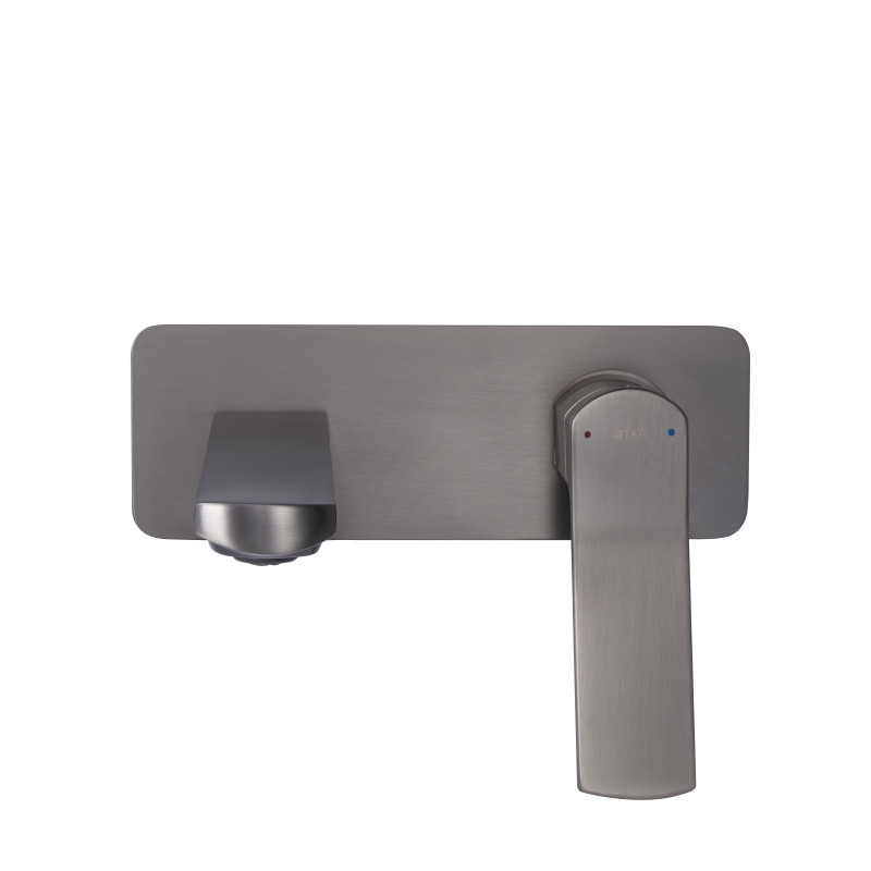 Qtap Змішувач для раковини Slavonice прихованого монтажу QTSLA273GMB45920 Gunmetal Black PVD