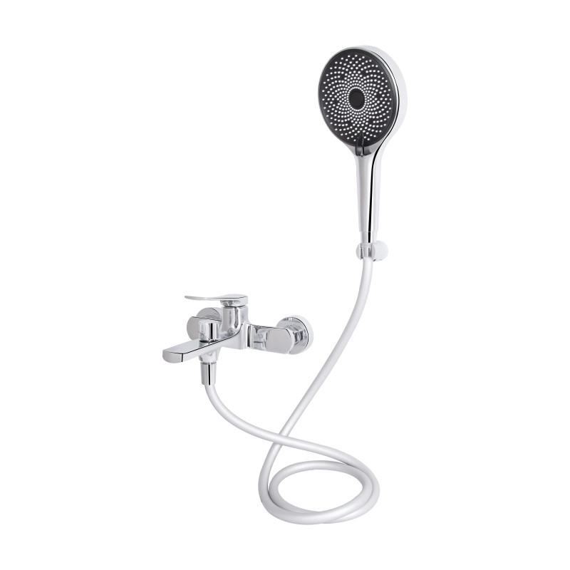 Змішувач для ванни Qtap Slavonice (з душовим гарнітуром) QTSLV259CRM48034 Chrome SD00054158