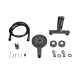 Змішувач для ванни Qtap Slavonice (з душовим гарнітуром) QTSLV259GMB48035 Gunmetal Black PVD SD00054159