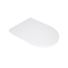 Сидіння для унітазу Qtap (Kolibri) 455×360×30 мм, White, з мікроліфтом Slim Duroplast, Quick Release QTST179W49488 SD00055612