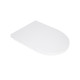 Сидіння для унітазу Qtap (Kolibri) 455×360×30 мм, White, з мікроліфтом Slim Duroplast, Quick Release QTST179W49488 SD00055612
