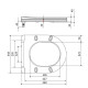Сидіння для унітазу Qtap (Kolibri) 455×360×30 мм, White, з мікроліфтом Slim Duroplast, Quick Release QTST179W49488 SD00055612