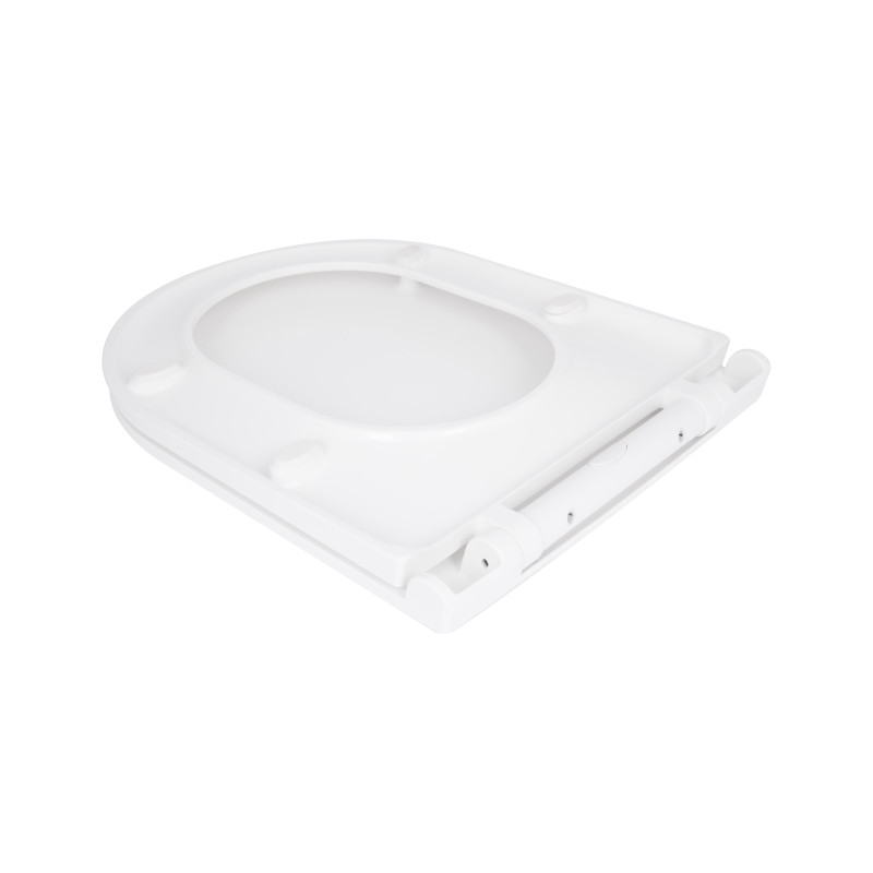 Сидіння для унітазу Qtap (Kolibri) 455×360×30 мм, White, з мікроліфтом Slim Duroplast, Quick Release QTST179W49488 SD00055612