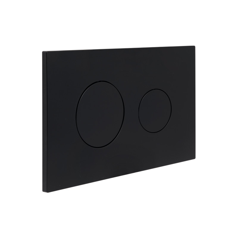 Клавіша змиву Qtap Standard 152x236x28 мм, Matt Black, кругла QTSTD164BLM49470 SD00055594