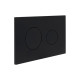 Клавіша змиву Qtap Standard 152x236x28 мм, Matt Black, кругла QTSTD164BLM49470 SD00055594
